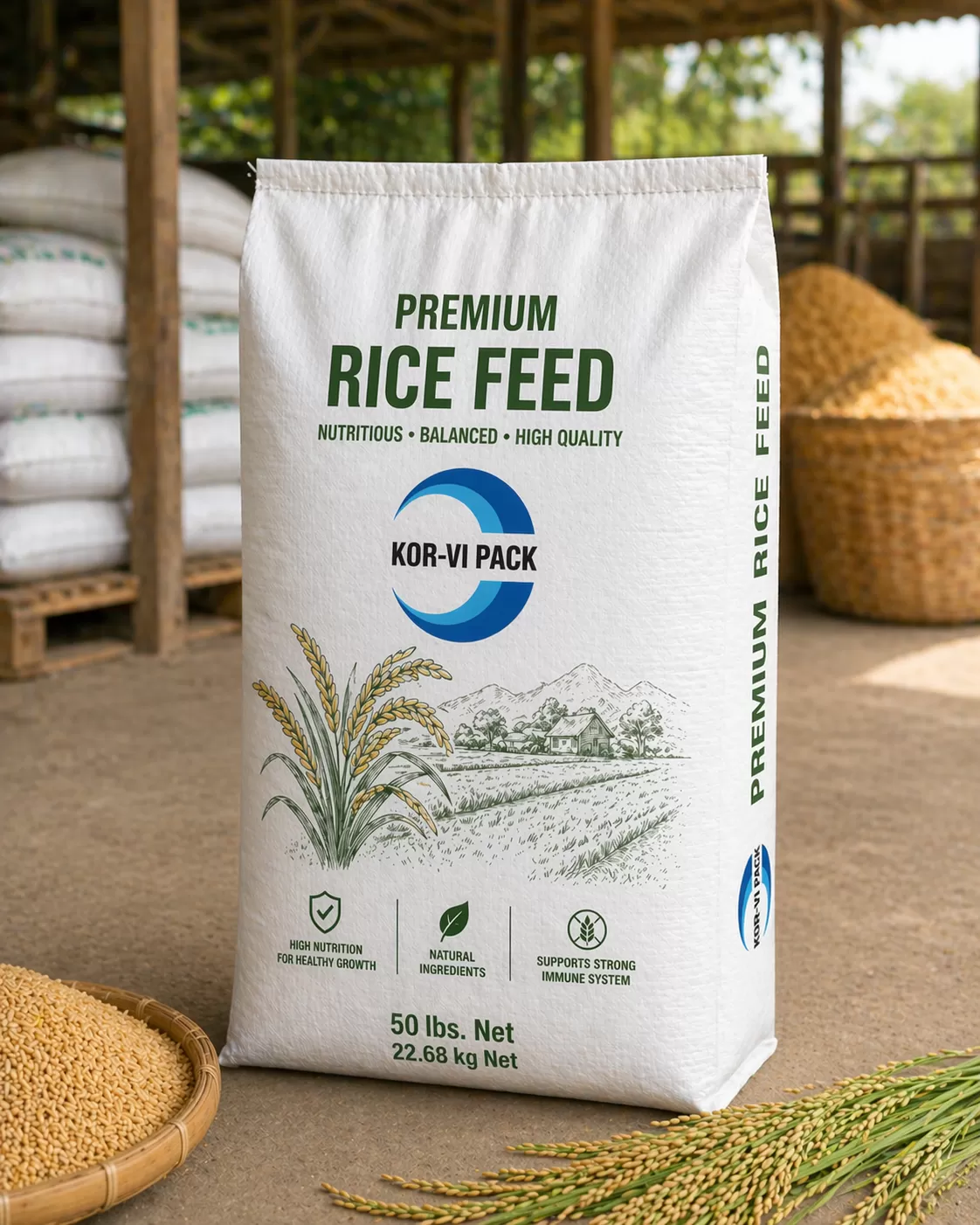 PP woven bags coated with non-woven fabric