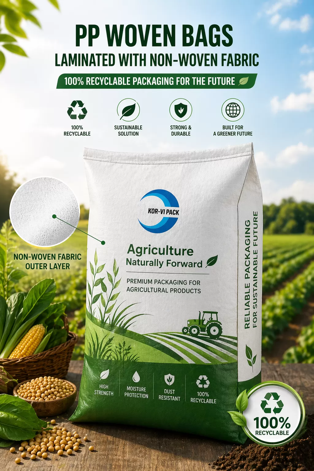 Why Fully Recyclable PP Woven Laminated Bags Are Replacing Traditional Packaging?